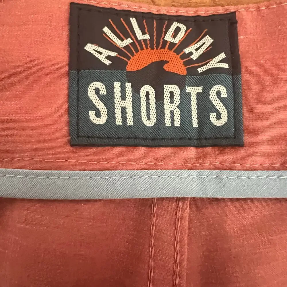Faherty All Day 9” Shorts In Sun Rose Size 42